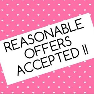 I’m willing to accept reasonable offers!!